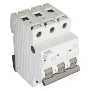 Disjuntor Efapel 55106 3CP – 3P, curva C, 6 A, 4,5 kA