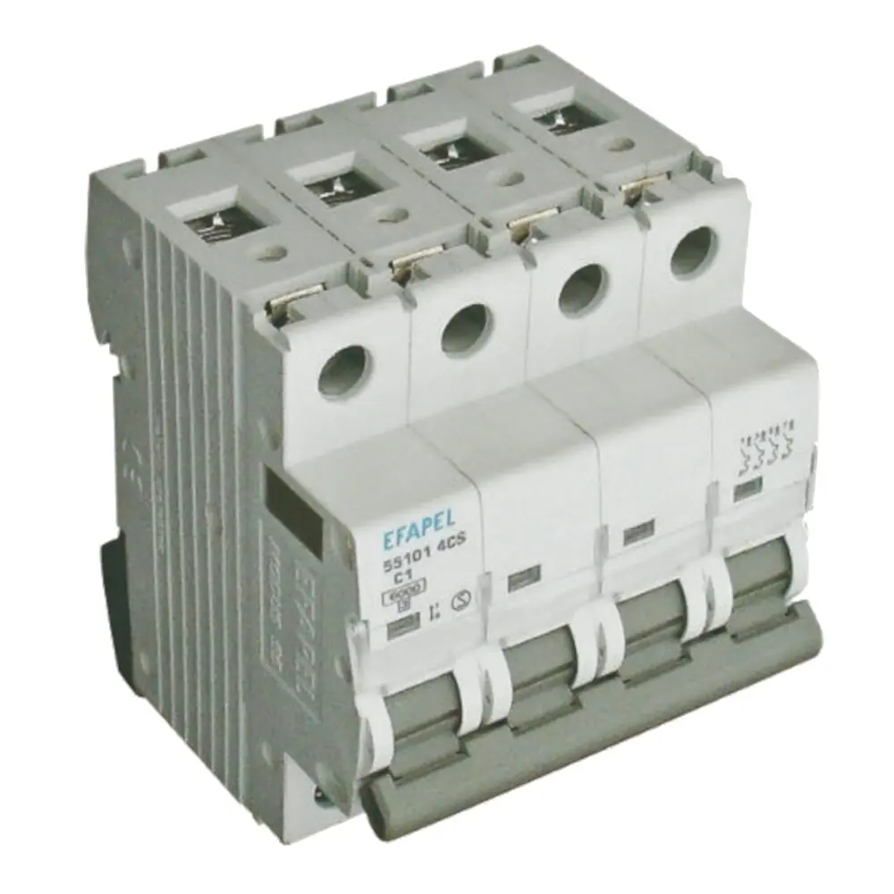 Disjuntor Efapel 55140 4CS – 4P, curva C, 40 A, 6 kA