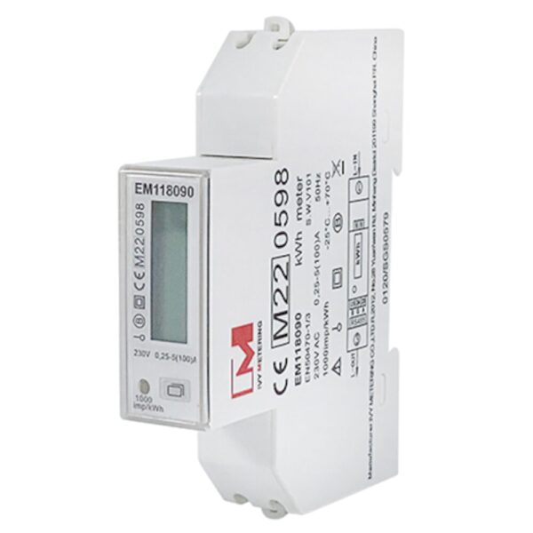 Medidor de Energia Monofásico Bidirecional DIN-Rail MID – IVY EM118090