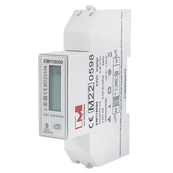 Medidor de Energia Monofásico Bidirecional DIN-Rail MID – IVY EM118090