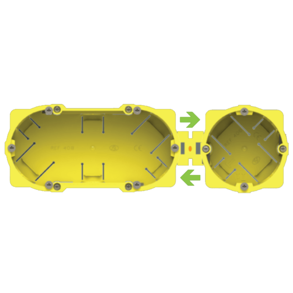 União para Caixas de Pladur JSL 409 Branco [Pack 3 unidades] - Image 2