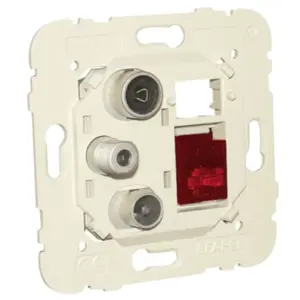 Tomada Mista R+TV+SAT+RJ45 Cat6 UTP EFAPEL 21544