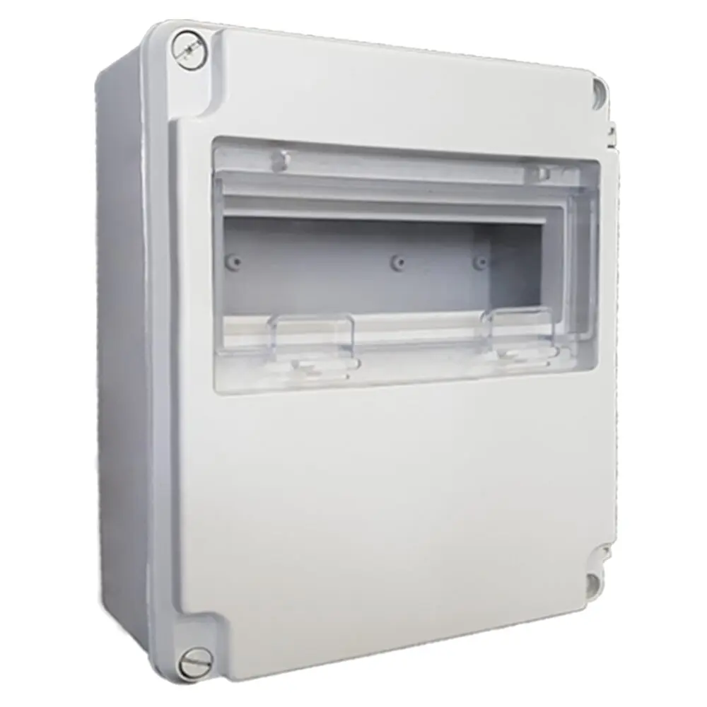 Caixa estanque multiusos com visor QSVG – 11 módulos, 1 fila, IP65