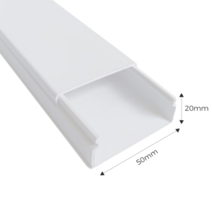 Calha 50x20mm branca - Efapel 10050HBR 2M