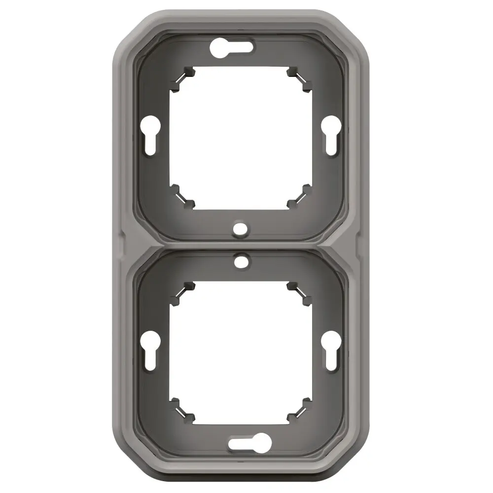 Aro duplo Legrand 069683L – para aparelhagem de embutir, cinzento