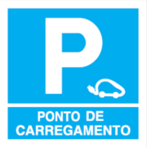 Sinal para lugares reservados a veículos elétricos - P 45 68