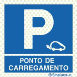Sinal para lugares reservados a veículos elétricos - P 79 86