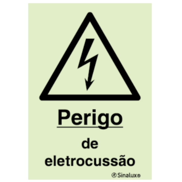 Sinal de perigo de eletrocussão - P 11 11