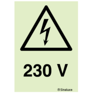Sinal de perigo, 230V - P 11 13