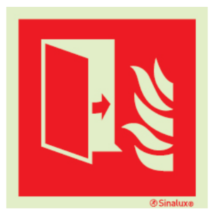 Sinal de porta corta-fogo - P 05 48