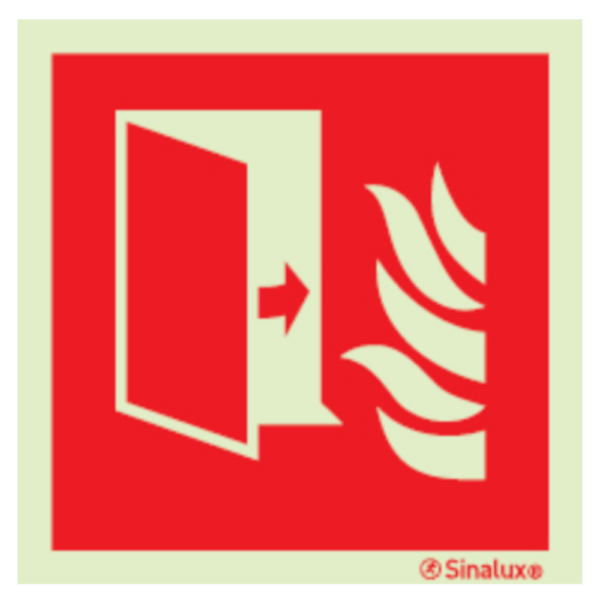 Sinal de porta corta-fogo - P 05 48