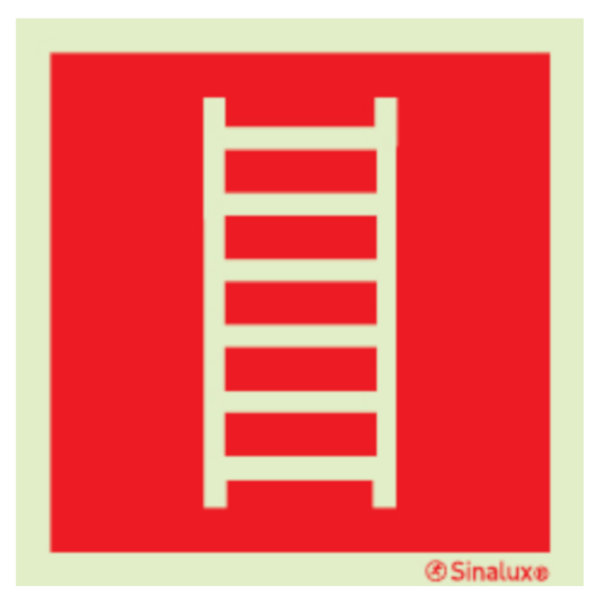 Sinal de escada de incêndios - P 05 50