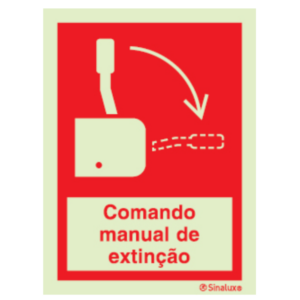 Sinal de comando manual de extinção - P 05 59