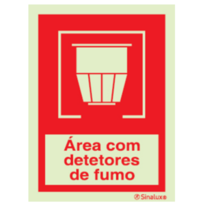 Sinal de área com detetores de fumo - P 05 65