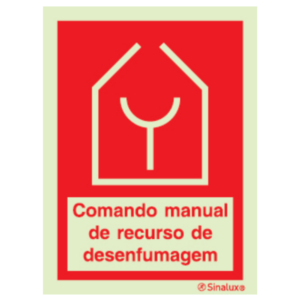 Sinal de comando manual de recurso de desenfumagem - P 05 69