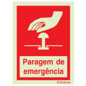 Sinal de paragem de emergência - P 05 74