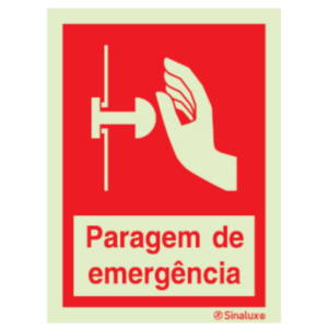 Sinal de paragem de emergência - P 05 75