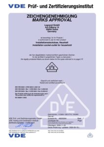Certificado – Tomada Schuko Legrand Plexo 069730L – estanque, 2P+T, 16 A, IP55, saliente, cinzenta