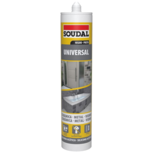 Silicone Acético Soudal 280ml Preto
