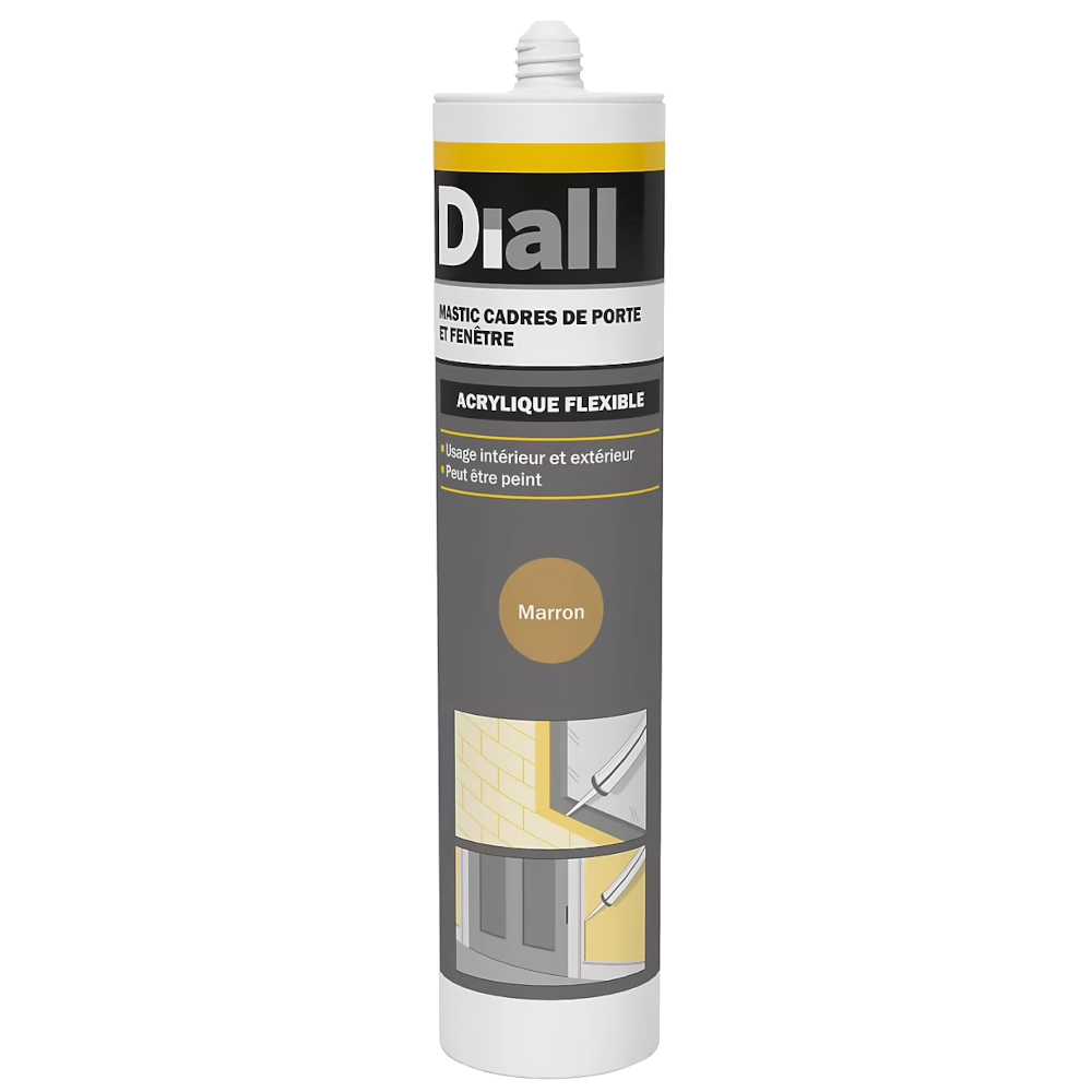 Vedante portas e janelas Diall Castanho 300ml