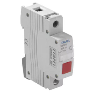 Sinalizador luminoso modular Efapel 55560 VRM – difusor vermelho