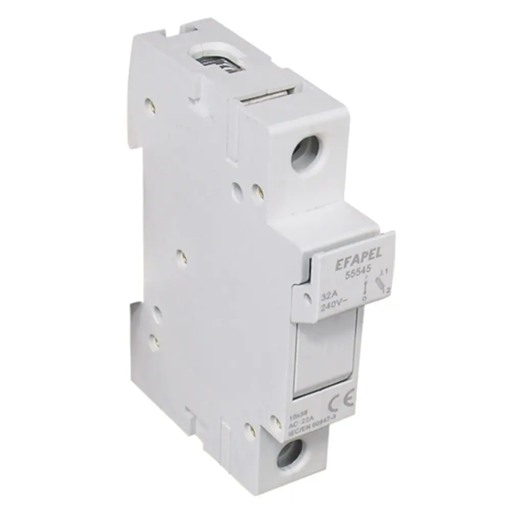 Seccionador porta-fusíveis Efapel 55545 – unipolar, 10x38, até 32 A