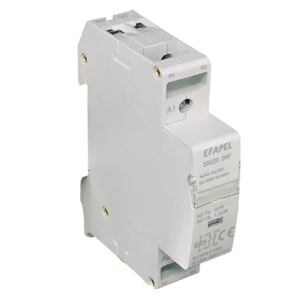 Contactor Bipolar 1NA+1NF 230V~ 20A 55020 2AF EFAPEL