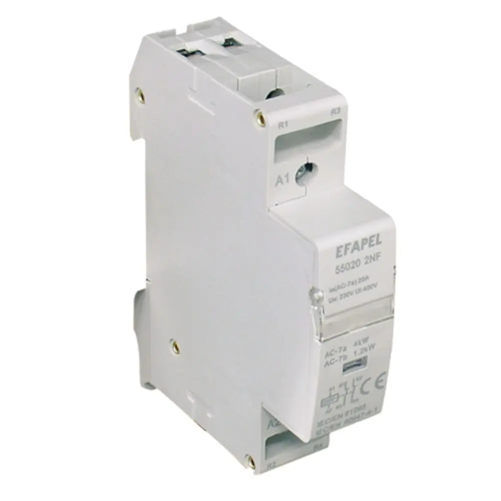 Contactor Bipolar Comando Manual 2NF 230V~ 20A 55020 2MF Efapel