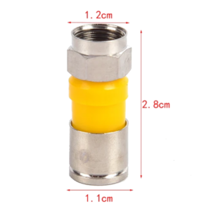 Ficha Coxial de compressão Tipo F RG6