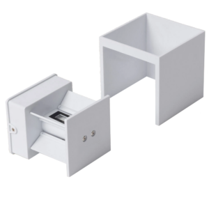 Aplique de Parede Exterior LED 6W Iluminação Dupla Cara 100x100x100mm New Eros