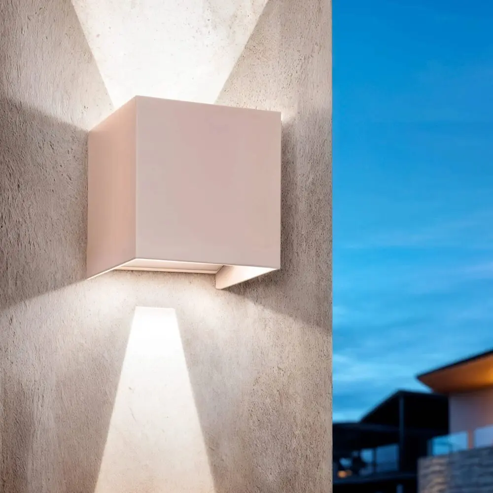 Aplique de Parede Exterior LED 6W Iluminação Dupla Cara 100x100x100mm New Eros - Image 2