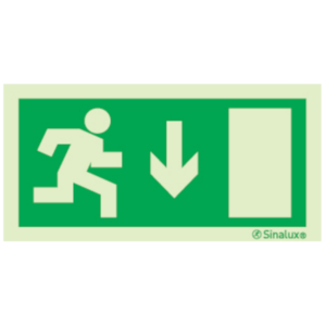 Sinal de evacuação, porta de saída - P 00 17