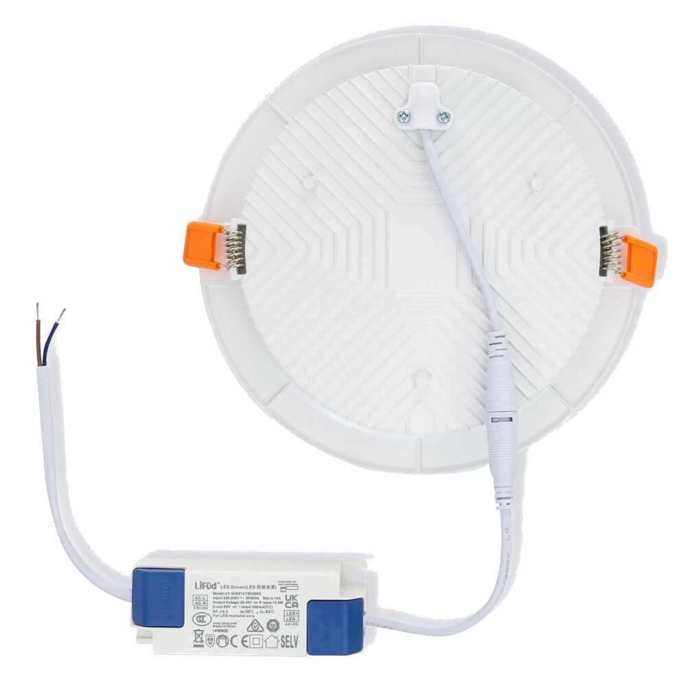 Placa LED 12W Circular Slim Lifud 4000K Solid Ø150 mm Branco Neutro - Image 2