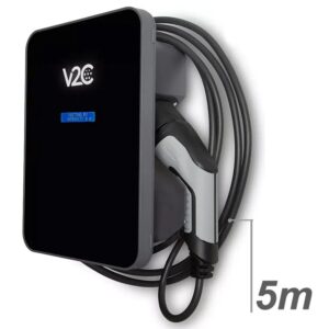 Posto carregamento 7.4KW V2C Trydan Preto Cabo 5 metros