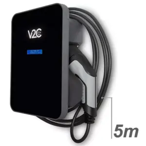 Posto carregamento 7.4KW V2C Trydan Preto Cabo 5 metros