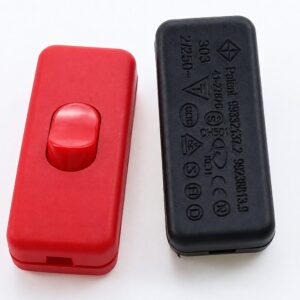 Interruptor em linha On/Off 110-250V Vermelho
