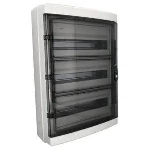 Quadro elétrico saliente estanque HA-54 – 54 módulos, 3 filas, IP65, porta fumada