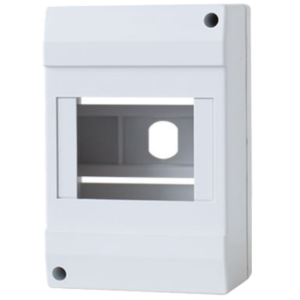 Quadro elétrico saliente LH-S 4 – 4 módulos, 1 fila, sem porta