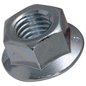 Porca com flange sextavada em inox M3