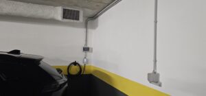 Instalação de posto de carregamento e tomada reforçada na Amadora