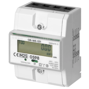 Medidor de Energia Trifásico ORNO OR-WE-531 80A MID para Calha DIN