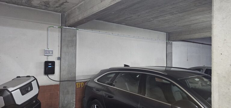 Instalação de V2C Trydan ligado ao quadro dos serviços comuns