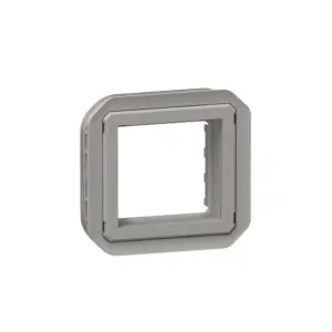 Adaptador Mosaic Legrand Plexo 069582L – para funções Mosaic de 2 módulos, sem tampa, IP20, cinzento