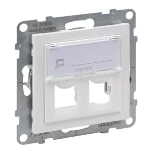 Adaptador Systimax Legrand New Suno – duplo, branco, alumínio ou preto