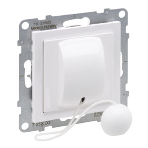 Botão de cordão Legrand New Suno – NA+NF, 6 A, ligadores automáticos, branco, alumínio ou preto