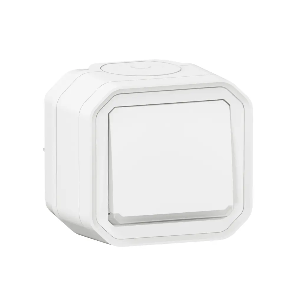 Botão luminoso Legrand Plexo 069762L – estanque, NA, 10 A, IP55, saliente, branco