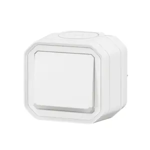 Botão luminoso Legrand Plexo 069762L – estanque, NA, 10 A, IP55, saliente, branco