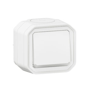 Botão luminoso Legrand Plexo 069762L – estanque, NA, 10 A, IP55, saliente, branco
