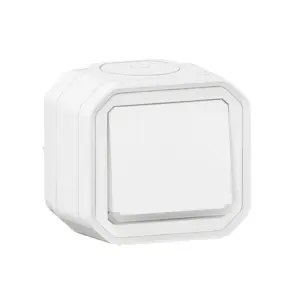 Botão luminoso Legrand Plexo 069762L – estanque, NA, 10 A, IP55, saliente, branco