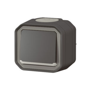 Botão luminoso Legrand Plexo 069782L – estanque, NA, 10 A, IP55, saliente, antracite